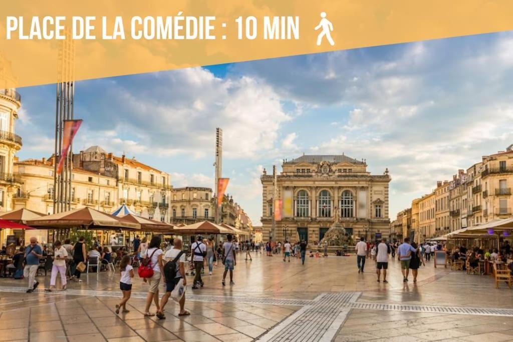 L'Ecucentre Avec Parking Inclu - 600M De La Place De La Comedie - Climatisation Montpellier Eksteriør billede